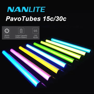 Nanlite Pavotube 15C 77cm/30C 117cm RGBW Handheld Led Video Light 2700K-6500K - Picture 1 of 11