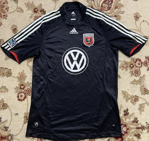 Auth D.C. United MLS Adidas MLS Soccer Jersey 2008 Home Adult Size Small Cover