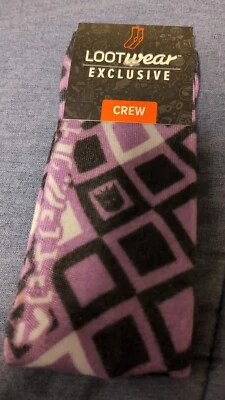 Lootwear Socks Loot Crate Transformers Decepticons Size 6-12 New Purple  - Image 1 of 4