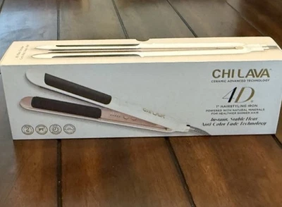 CHI Lava 4D - 1 Inch Volcanic Lava Ceramic Hairstyling Flat  Iron - Brand New!! - Image 1 of 2