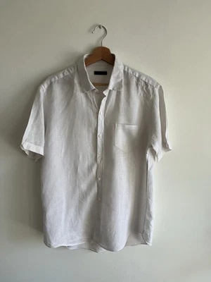 Linen Zachary Prell Button Our Legacy Ivy Prep Polo 80s 90s y2k Stussy - Image 1 of 4