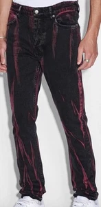 Ksubi Van Winkle Acid Wash Skinny Jeans Men’s Size 38 / Refrankt Red - Picture 1 of 17