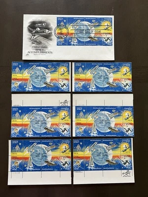 Space Achievements - Scott 1912-1919 - First Day Issue plus 6 sets of 8 stamps - Image 1 of 4