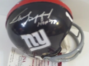 frank Gifford Signed custon Giants mini helmet, JSA, HOF 77 - Picture 1 of 3