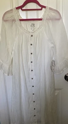 NWT Naif Anthropologie DRESS Large, Fairy Core, Slip, Tatted Crochet Lace, Lg - Image 1 of 4