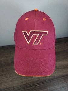 Gorra de béisbol ajustable Virginia Tech Hokies marca NCAA firmas VT - Imagen 1 de 10