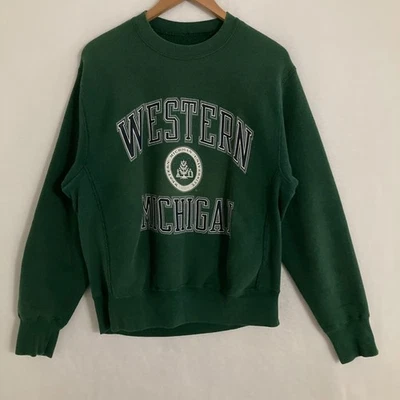 Vtg Jansport Western Michigan University Sweatshirt M Crewneck Pullover 90s - Image 1 of 4