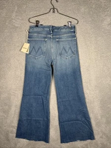 MOTHER Women's Size 30 Blue The Roller Fray Riding Cliffside Wide Leg Jeans NWT - Bild 1 von 15