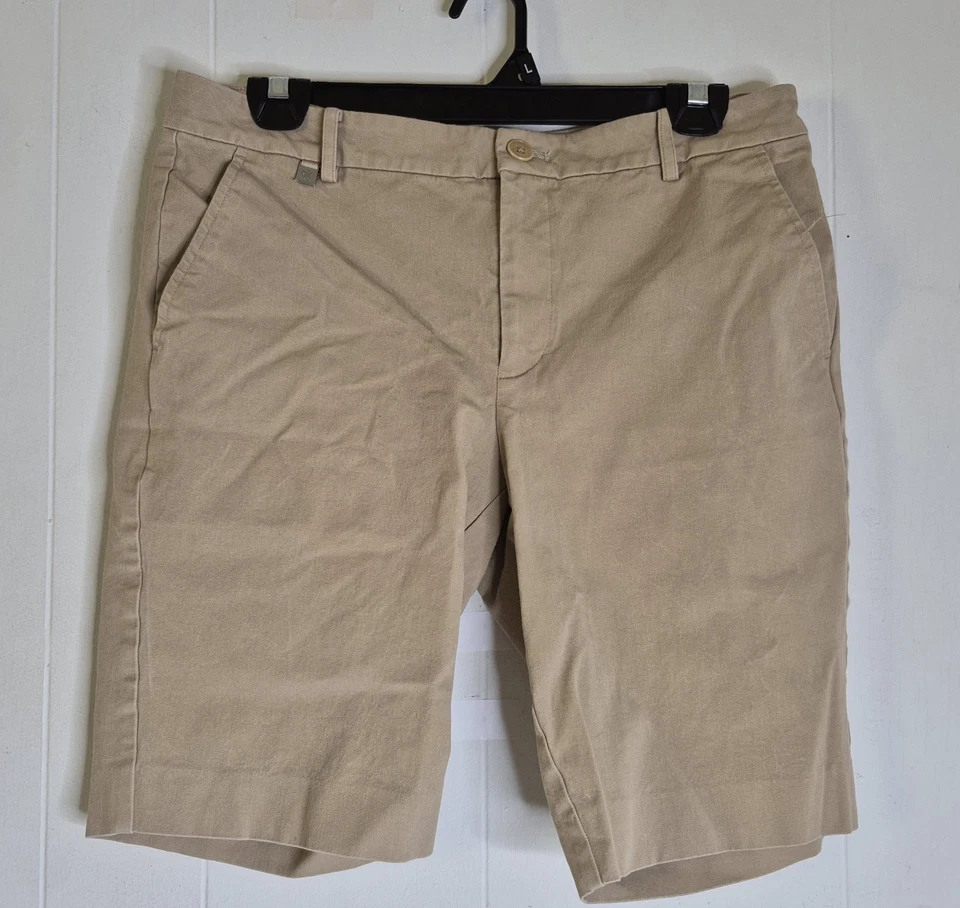 Pantalones Cortos Para Mujer Lauren Ralph Lauren Chino Caqui Beige Playa Paseo Marítimo Talla 8 Foto 1 de 4