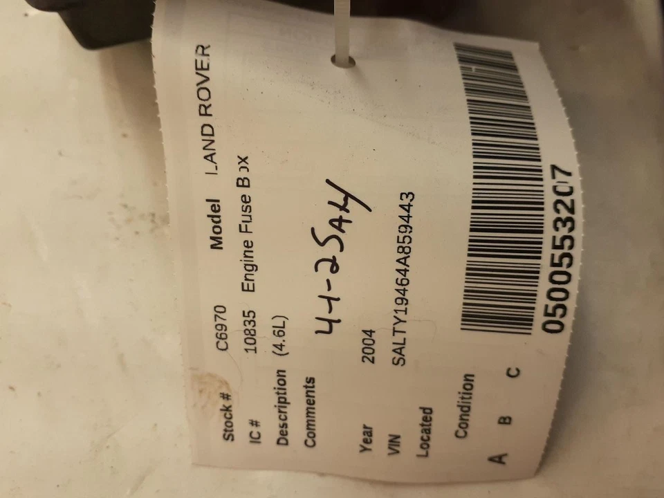 Motor de caja de fusibles compatible con 03-04 Land Rover 2055453 Foto 1 de 4