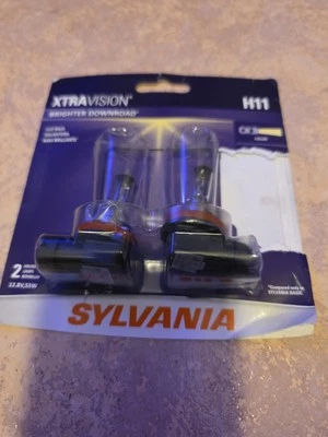 Sylvania H11 XtraVision Halogen Headlight Bulb, Pack of 2 - Image 1 of 2