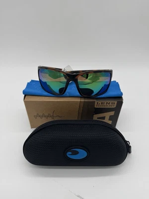 Costa Del Mar Reefton Polarized Sunglasses Tortoise /Green Mirror 580P New In Bx - Image 1 of 4