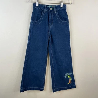 Jeans JNCO Vintage Sueltos Hipster Sk8ter Juveniles Talla 7 Ámbar Hada RARO Logo Indie Foto 1 de 4
