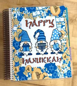 Gnomes Happy Hannukah Holiday Cover Set 4 use w/ Erin Condren Planner - Picture 1 of 3