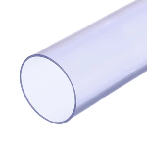 Transparentes starres PVC-Rohr,100mm ID,110mm AD,14" transparent-blau - Bild 1 von 6