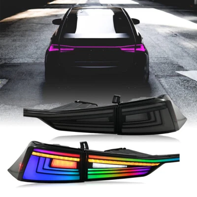 RGB Color Full LED Tail Light For Lexus IS250 300H 350F 2013-2020 Rear Lamp Pair - Image 1 of 4