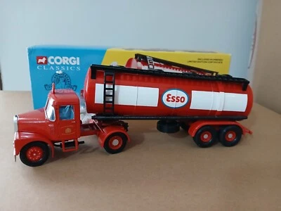 CAMION ESSO SCAMMELL HIGHWAYMAN & TANKER TRAILER SET CORGI CLASSICS - Immagine 1 di 4