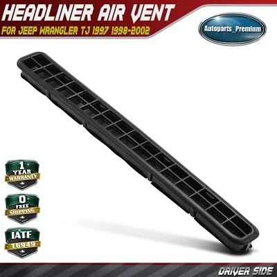 Ventilación de escape de techo rígido lateral izquierdo para Jeep Wrangler TJ 1997 1998 1999-2002 negro Foto 1 de 4