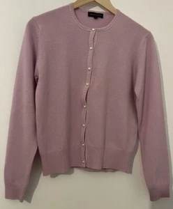 Women’s “Marilyn Moore” Angor/ Lambswool Cardigan Size 10/12, Pink,preowned - Picture 1 of 9