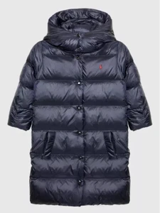 Polo Ralph Lauren Girl's Water-Repellent Long Down Jacket Navy Size XL ( 16 ) - Picture 1 of 3