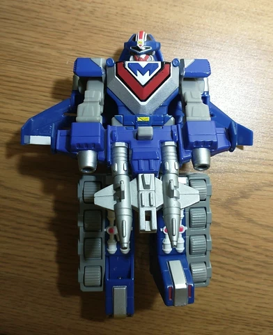 Power Rangers In Space Deluxe Transformer Megazord Blue Winger 100% 1997 RARE EX Cover