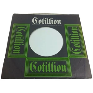 Cotillion Records Company Sleeve 45 RPM Vinyl Atlantic Green Black - Picture 1 of 3
