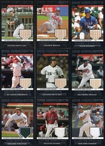2007 TOPPS - 2006 HIGHLIGHTS "GAME USED BAT or JERSEY   ***YOU PICK***