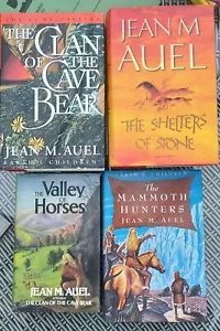 Jean M Auel Books - Clan of the Cave Bear, Shelters of Stone, Valley of Horses - Picture 1 of 3