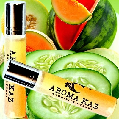 Cucumber Melon Dew Roll On Perfume Fragrance Oil Vegan Alcohol-Free - Imagem 1 de 4
