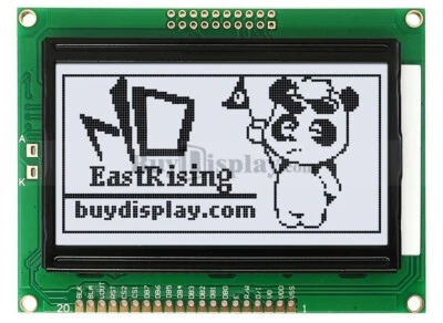 2,9 Zoll Low Cost Weiß 128x64 Grafik Display LCD Modul KS0108 - Bild 1 von 4