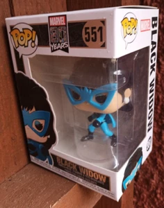 Funko POP Marvel 80 años - 551 - BLACK WIDOW cabeza bobble - como nuevo - Imagen 1 de 6