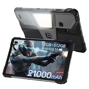 8849 TANK PAD E Unihertz Rugged Projector Tablet 10.95" 21000mAh 32GB+512GB NFC - Picture 1 of 17