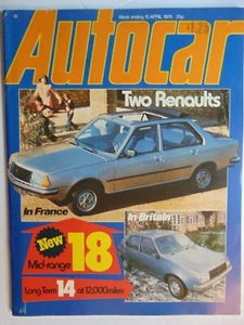 AUTOCAR MAGAZIN 15. April 1978 Renaults - Bild 1 von 1