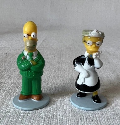 The Simpsons 2nd Editon Clue Board Game Pieces Smithers Mrs White Homer Mr Green - Image 1 of 4
