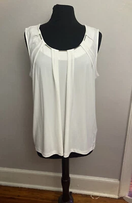 Blusa Gloria Vanderbilt Edition blanca XL NUEVA CON ETIQUETAS Foto 1 de 3