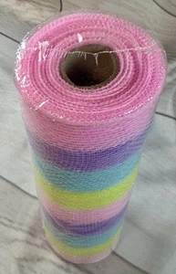 10 Zoll x 10 Yds Netzband Pastellfarben mit Glitzer Lametta Neu - Bild 1 von 3