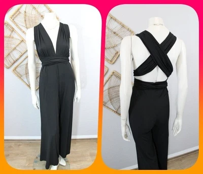 🖤 SheIn 🖤eleganter Wickel-Overall festlich 40 42 L schwarz 🖤 - Bild 1 von 4