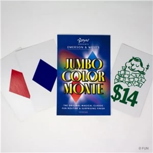 Emerson And West - COLOR MONTE - JUMBO Magic Card Trick Classic - Picture 1 of 1