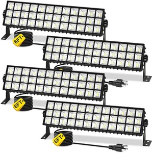 4Pack 100W Shop Light, 11000LM 6000K Daylight White Super Brighter LED, IP66 ... - Picture 1 of 6