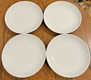 SET of 4  PROJECT 62 STONEWARE WHITE 10.25" DINNER PLATES Excellent! - Picture 1 of 7