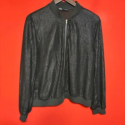 Chaqueta bomber negra XL de ZARA Foto 1 de 4