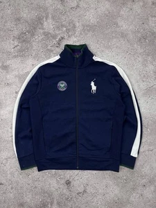 Chaqueta con cremallera Polo Ralph Lauren para hombre azul campeonato de tenis de Wimbledon talla M - Imagen 1 de 7