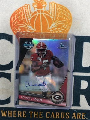 2023 Bowman U Chrome DOMINIC LOVETT Bowman 1st Refractor Auto /499 PS (A) - Image 1 of 2