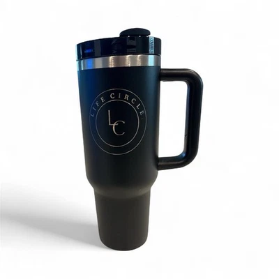 Life Circle LC Travel Mug is a sleek and durable insulated tumbler 40oz - Image 1 of 4
