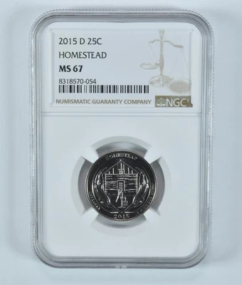 2015-D Washington Quarter Homestead America The Beautiful MS67 NGC *2272 - Image 1 of 4