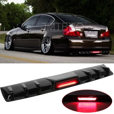 Alerón difusor parachoques trasero brillante luz de freno LED para Infiniti M35 M35h M37 M45 Foto 1 de 4