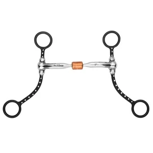 JK BAR H EQUINE Western Antik Kurzschaft Bit mit Kupferrolle & Komfort - Bild 1 von 1