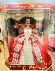 BARBIE DOLL 1997 Happy Holidays~ Special Edition~ 10th Anniversary~NIB 🎁 - Picture 1 of 4