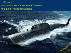 HOBBYBOSS 83525 1/350 scale Russian Navy SSN Akula Attack Submarine Model kit - Picture 1 of 6