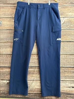 KTM Racing Team Pants Men’s 4XL Cargo Blue Polyester Stretch - Image 1 of 4